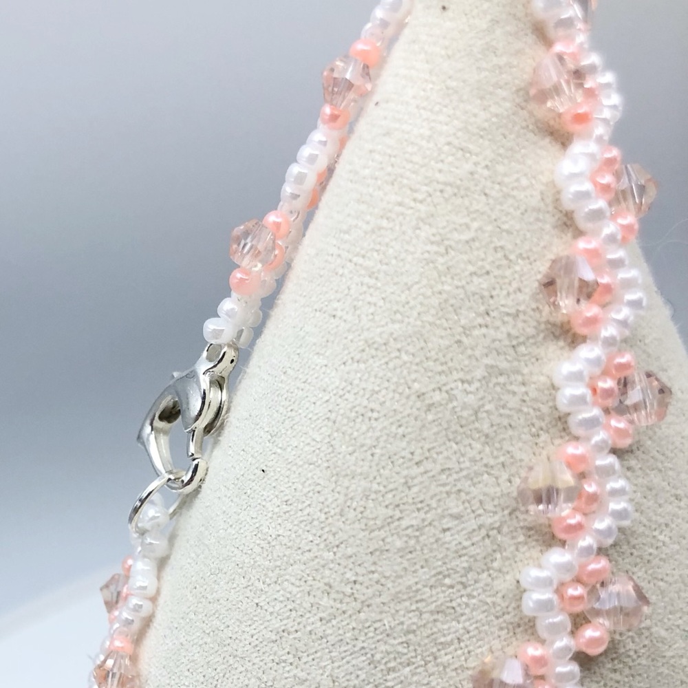 Peach Crystal Sparkle Bracelet fashion minimalist NEW